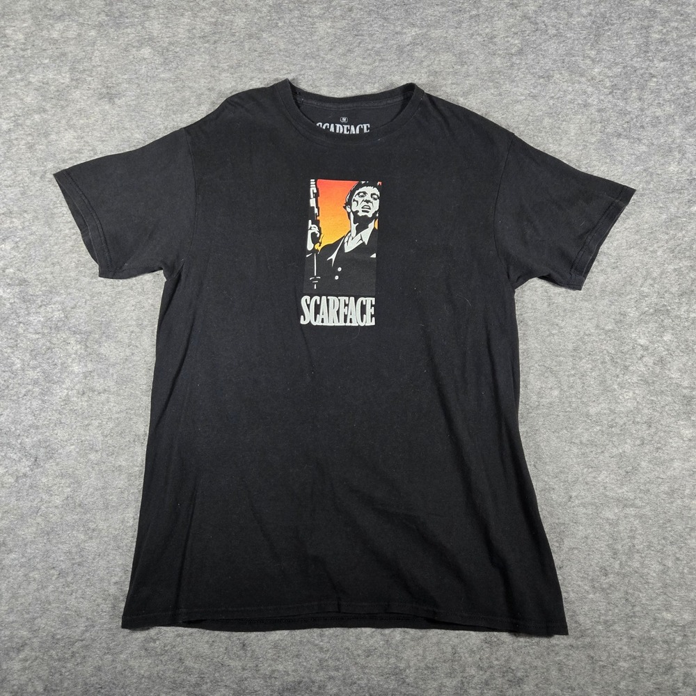 Ripple Junction Mens Black Scarface Tony Montana Graphic T-Shirt Size M